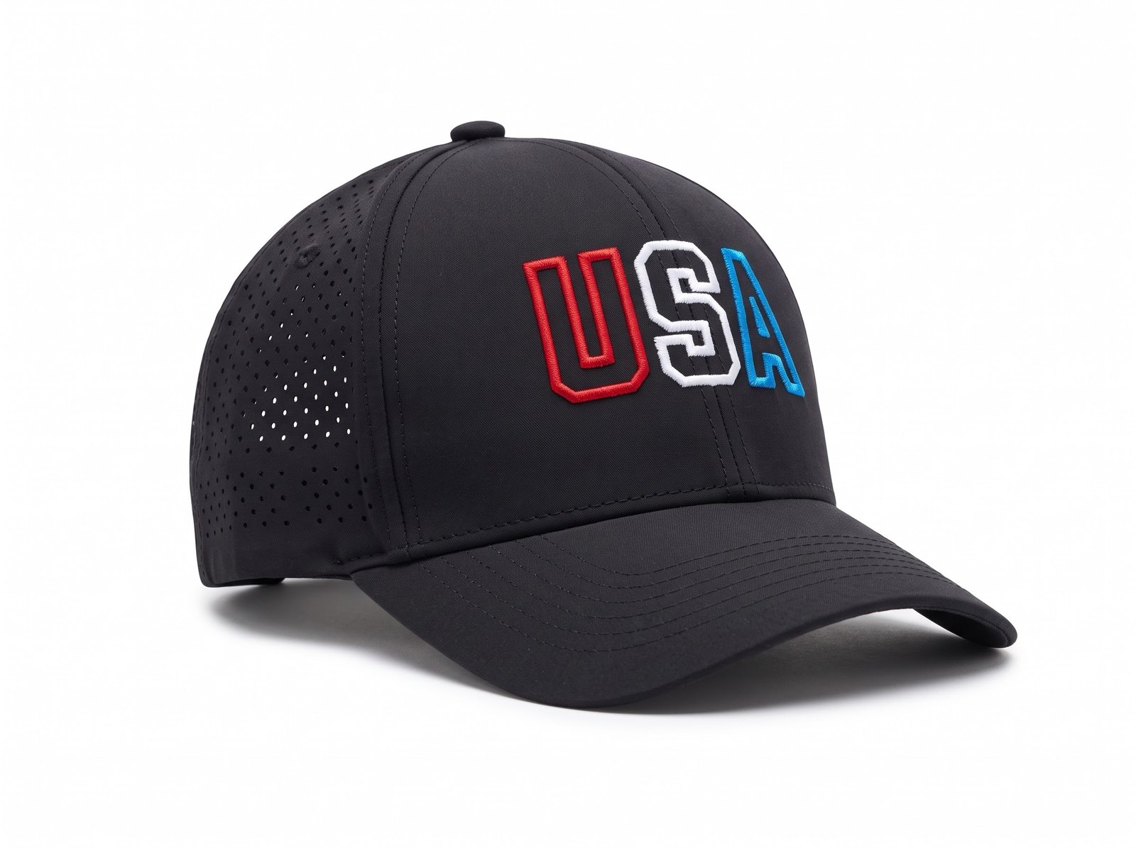 usa patriotic performance cap front view