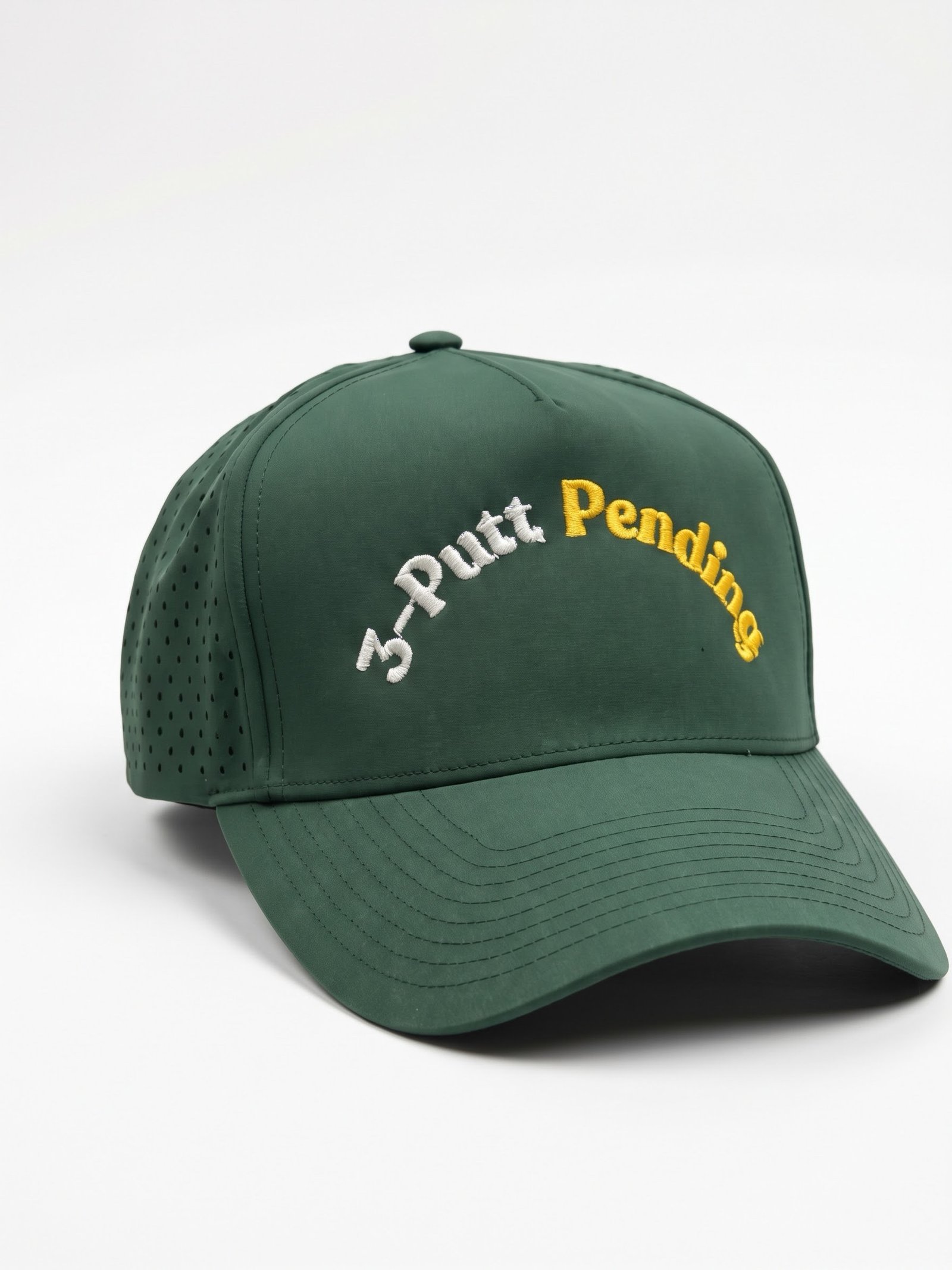 3-Putt Pending | 5-Panel Performance Golf Hat - Image 3