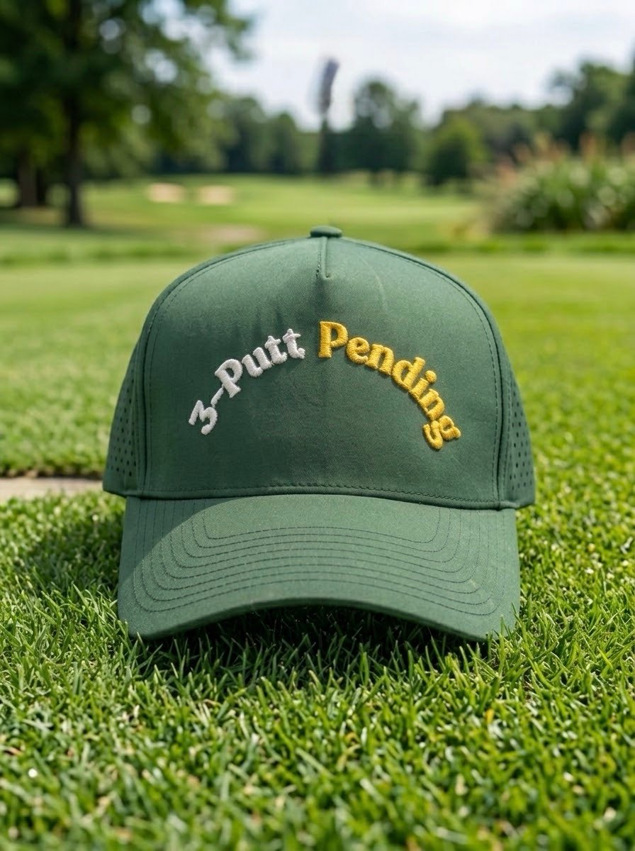3-Putt Pending | 5-Panel Performance Golf Hat - Image 2